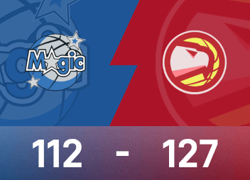 NBA戰報：裡薩謝21分，老鷹127-112輕取魔術