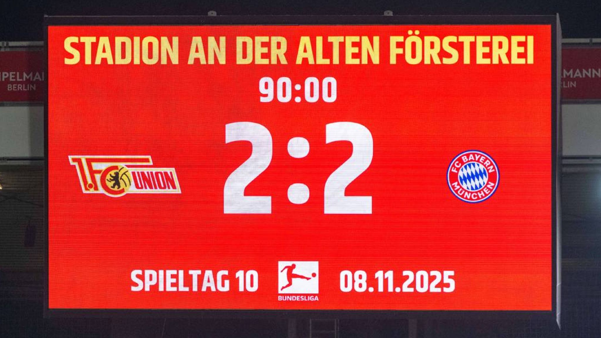 德媒：德國職業聯賽事將更改比賽場螢幕補時顯示，長度將精確到秒